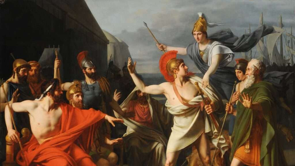 Achilles during the Trojan War.