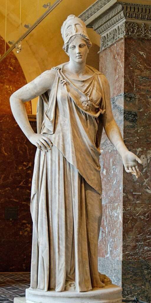 Athena's Statue or Classical Depiction