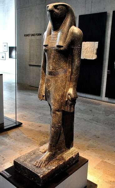 A depiction or statue of Horus