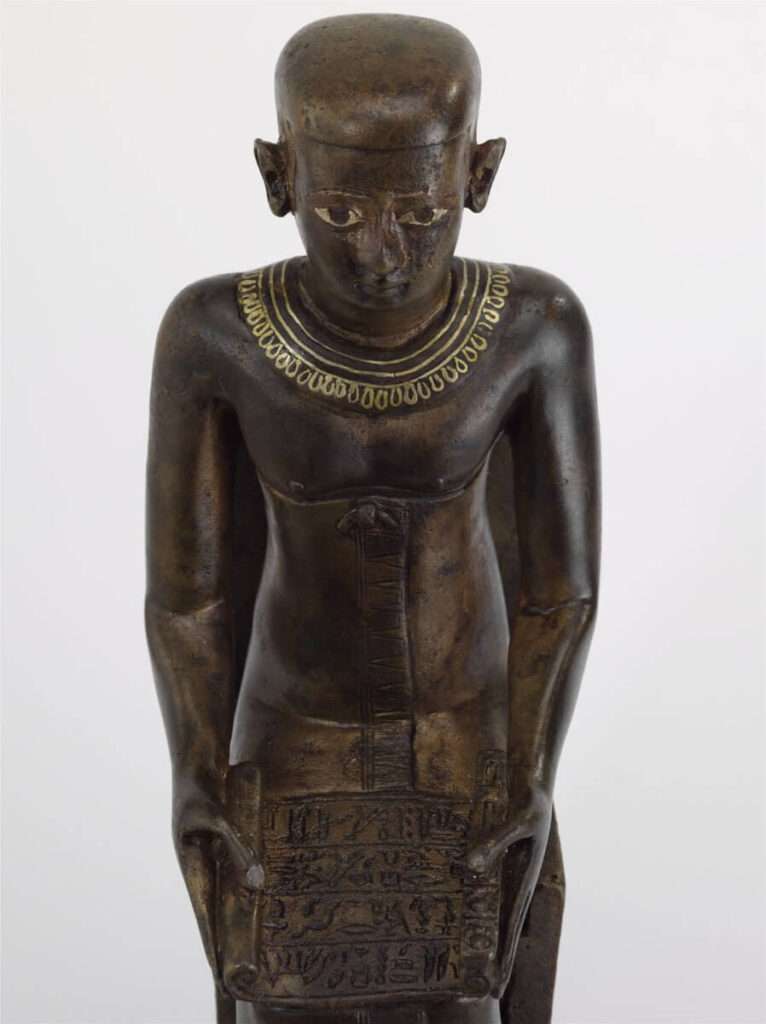 A statue or artistic representation of Imhotep
