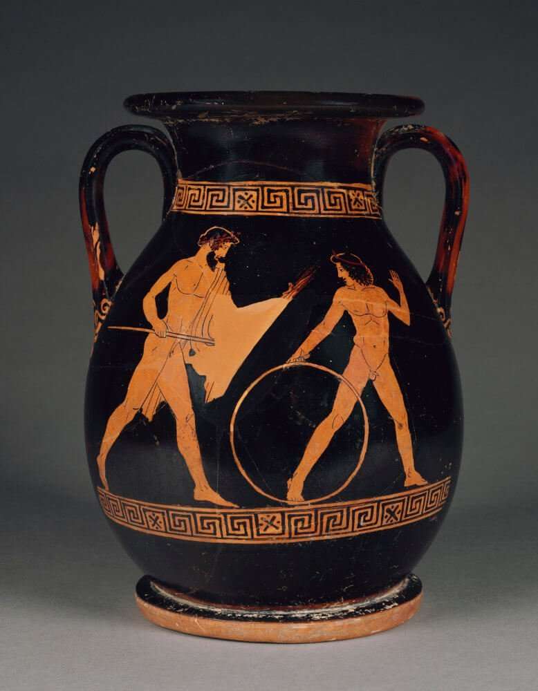 Ancient Greek Vase Depicting Zeus
