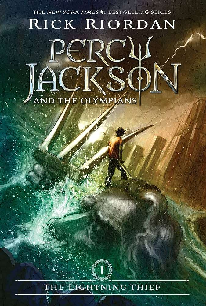 Book covers or movie posters where Poseidon plays a prominent role, like the "Percy Jackson" series.