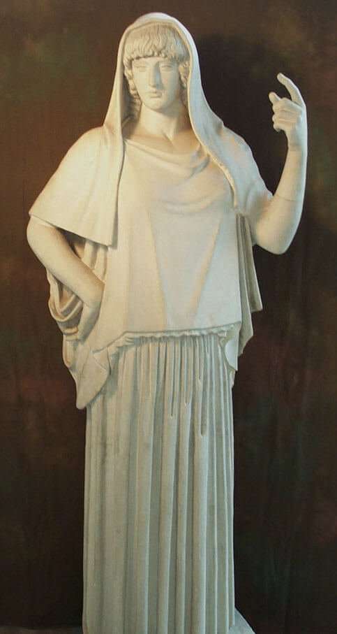 A classic portrayal of Hestia.