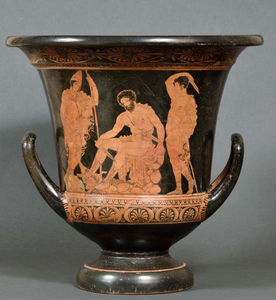 An artifact from ancient Greece that depicts Hades