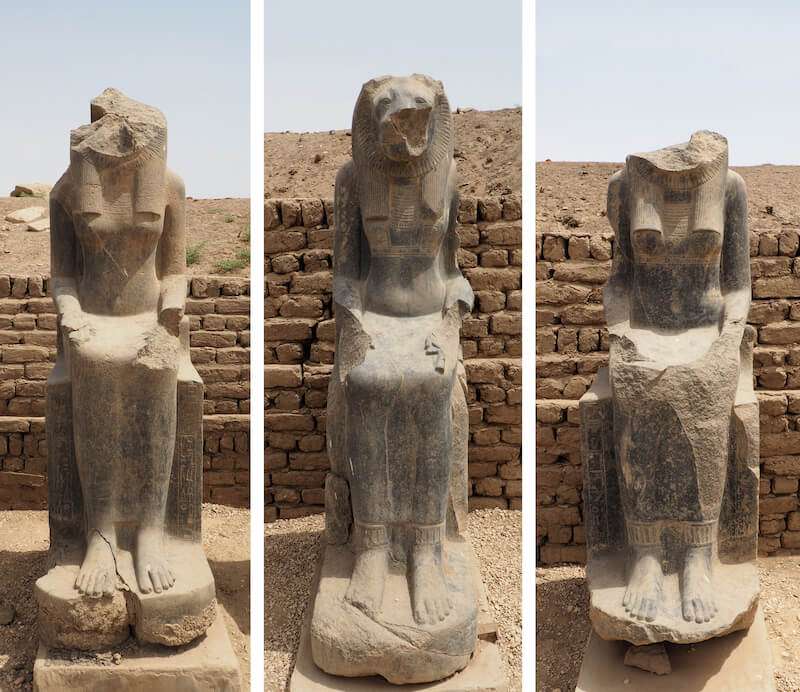 A photo of an ancient temple dedicated to Sekhmet 
