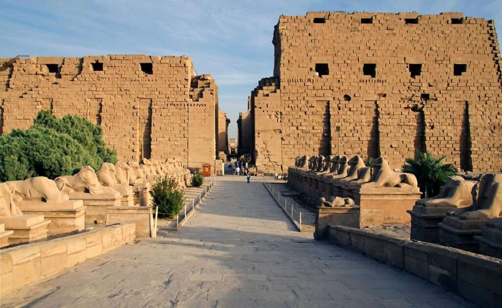 Temple structures in Karnak 