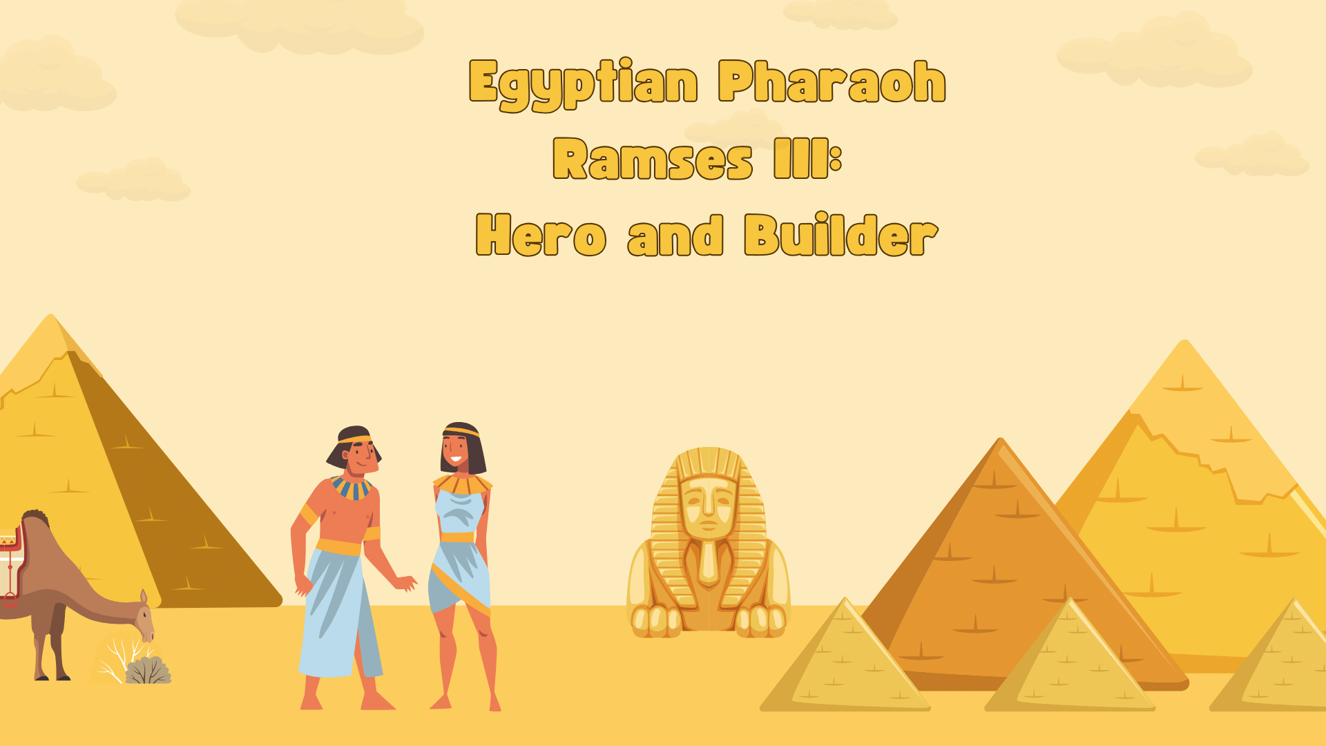 Egyptian Pharaoh Ramses III: Hero and Builder