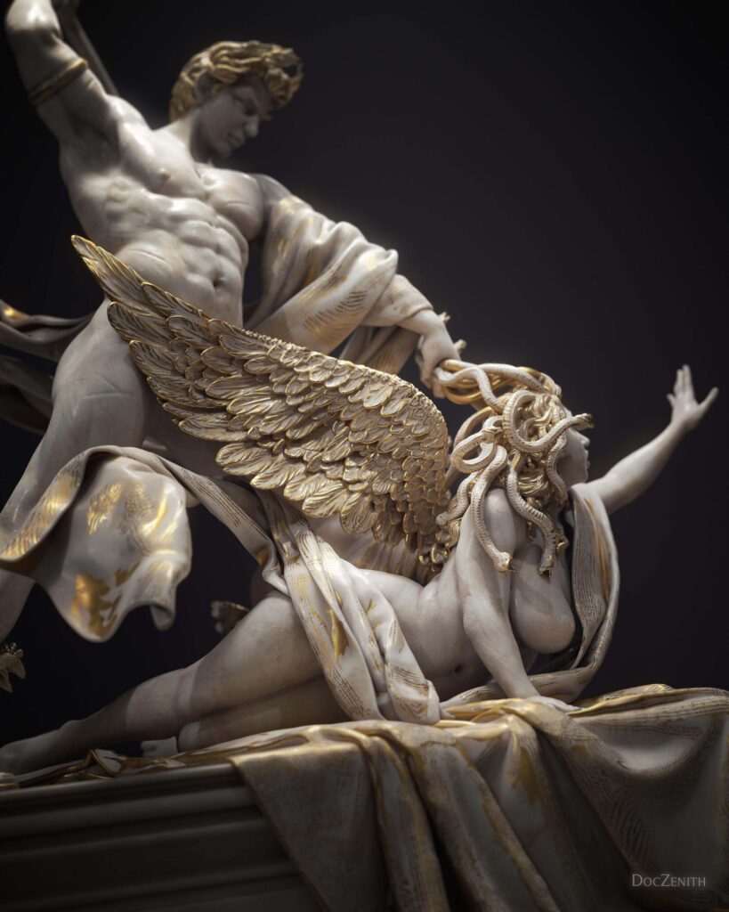 Medusa's encounter with Perseus.