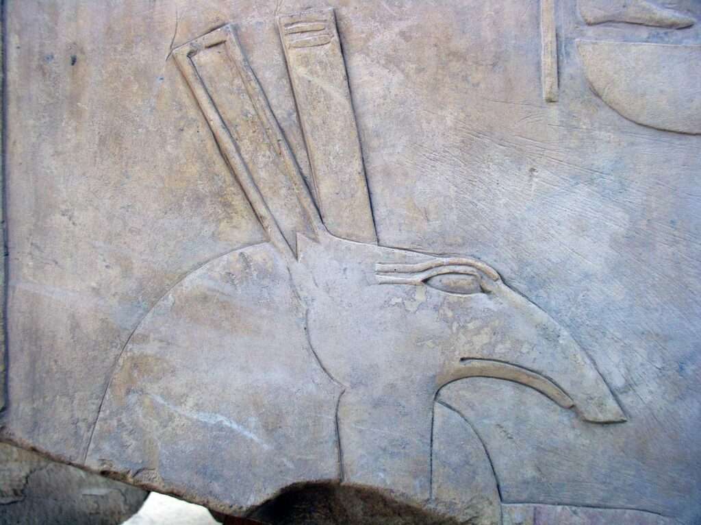 Scenes from Egyptian mythology featuring the Set Animal