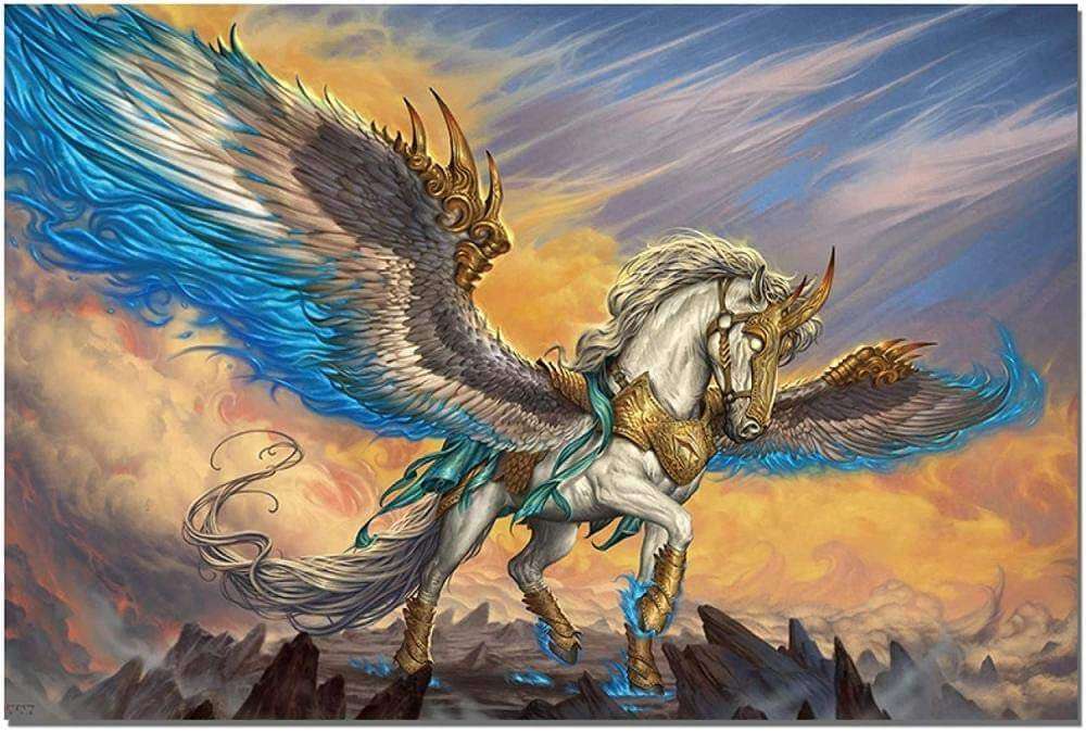 Stills or promotional posters from movies or TV shows featuring Pegasus.