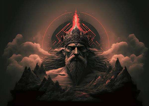 Viking art featuring Thor.