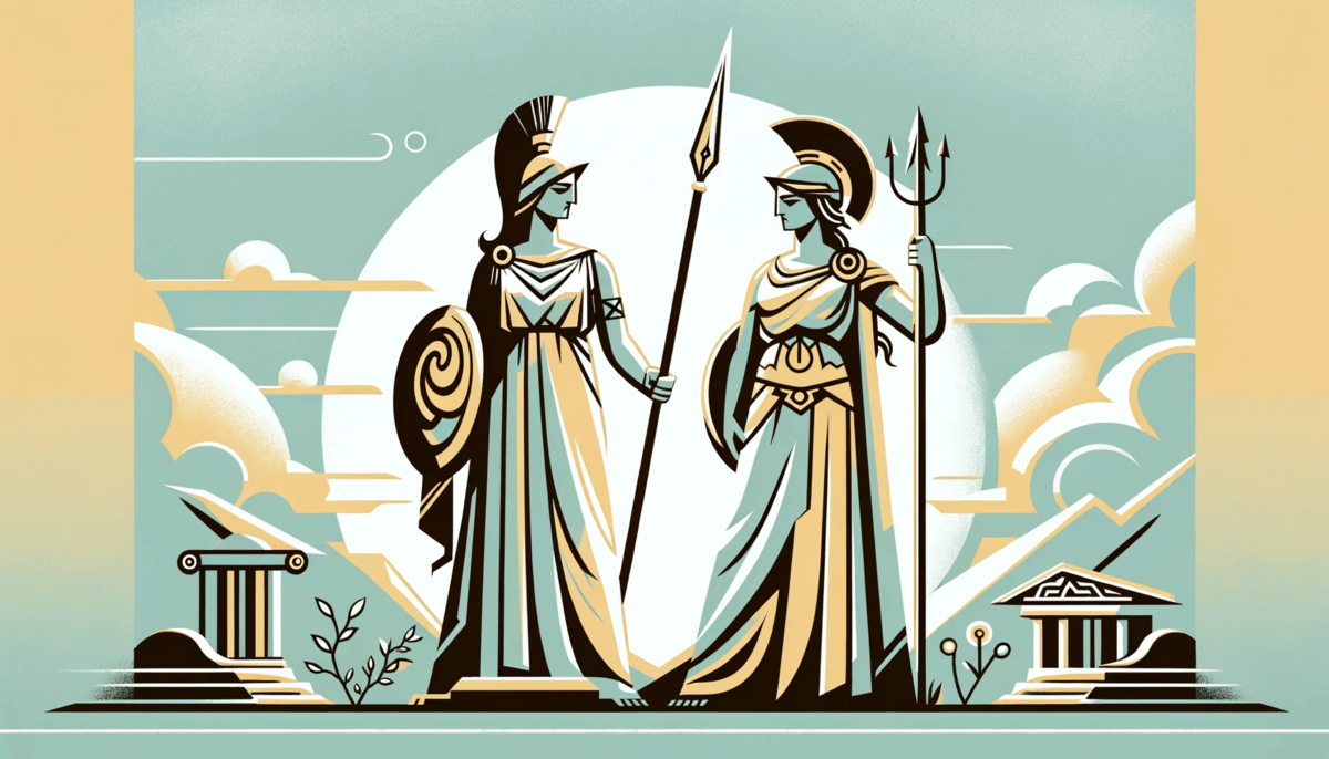 Athena vs Nemesis: The Duel of Wisdom and Retribution