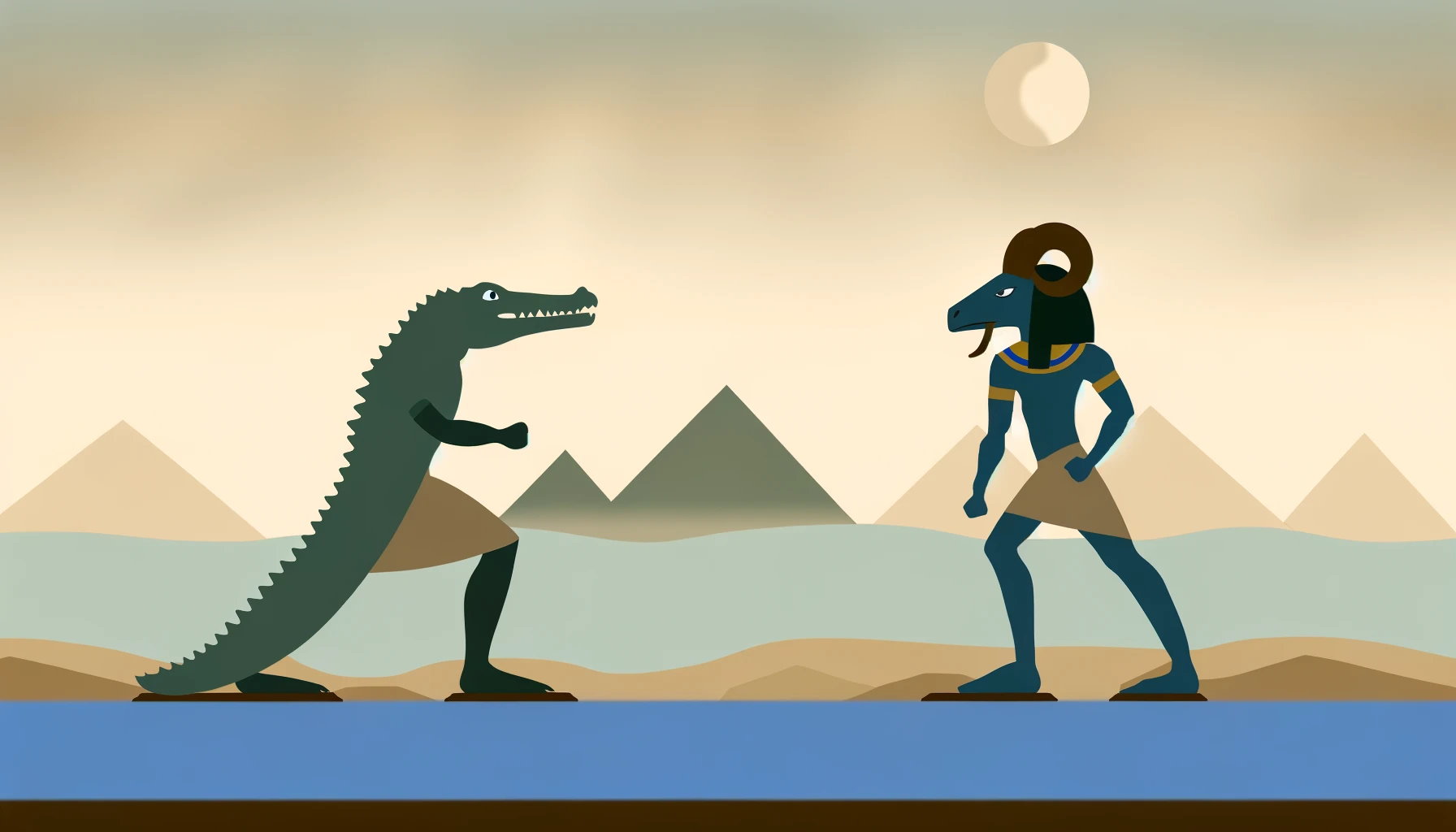Sobek vs Khnum: The Crocodile God vs the Creator God