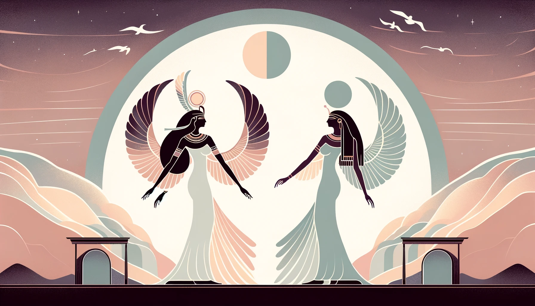 Nephthys vs Nut: A Celestial Duel in Egyptian Mythology